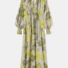 Dresses Lee Mathews | Lila Dress In Lemon Yellow