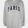 Knitwear And Sweaters Anine Bing | Tyler Sweatshirt Paris In Heather Grey