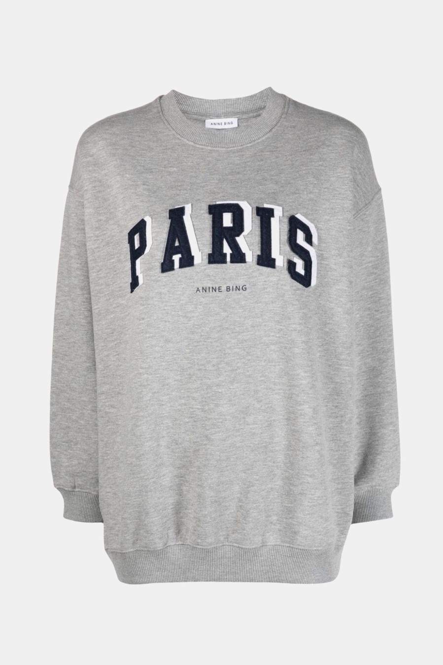 Knitwear And Sweaters Anine Bing | Tyler Sweatshirt Paris In Heather Grey