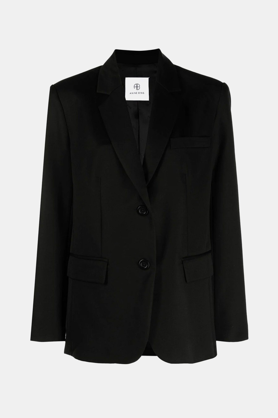 Coats And Jackets Anine Bing | Classic Wool Blazer In Black