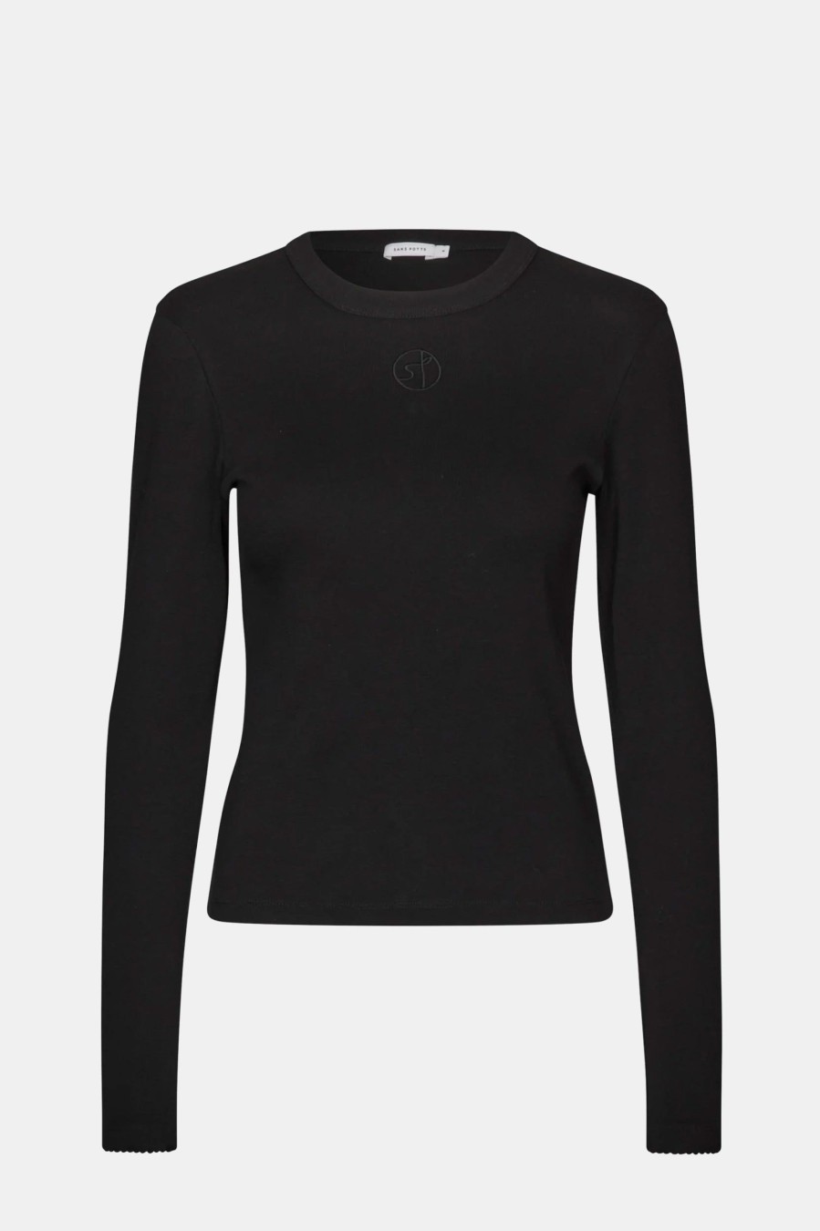 Tops And Shirts SAKS POTTS | Eloise Long Sleeve Tee In Black