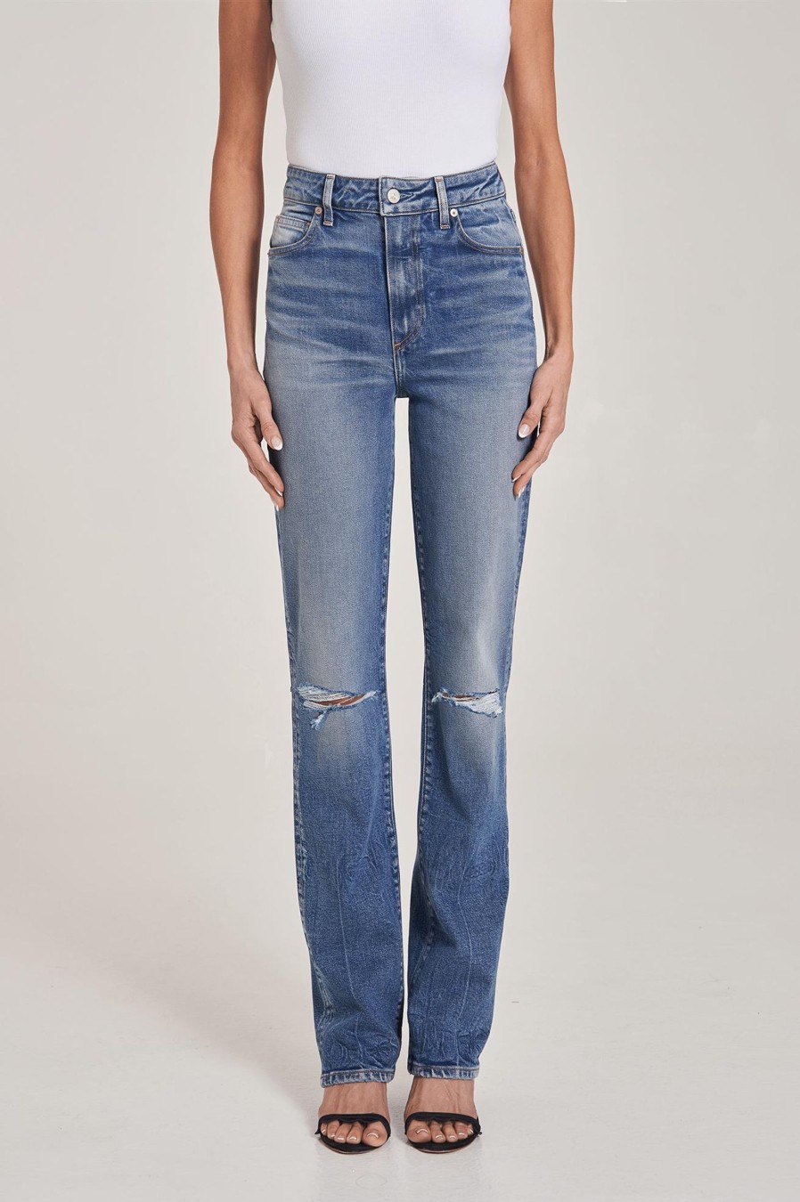 Jeans Le Jean | Sabine Straight Jean In Starlight Denim