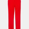 Trousers Theory | Slim Straight Pant In Geranium Red