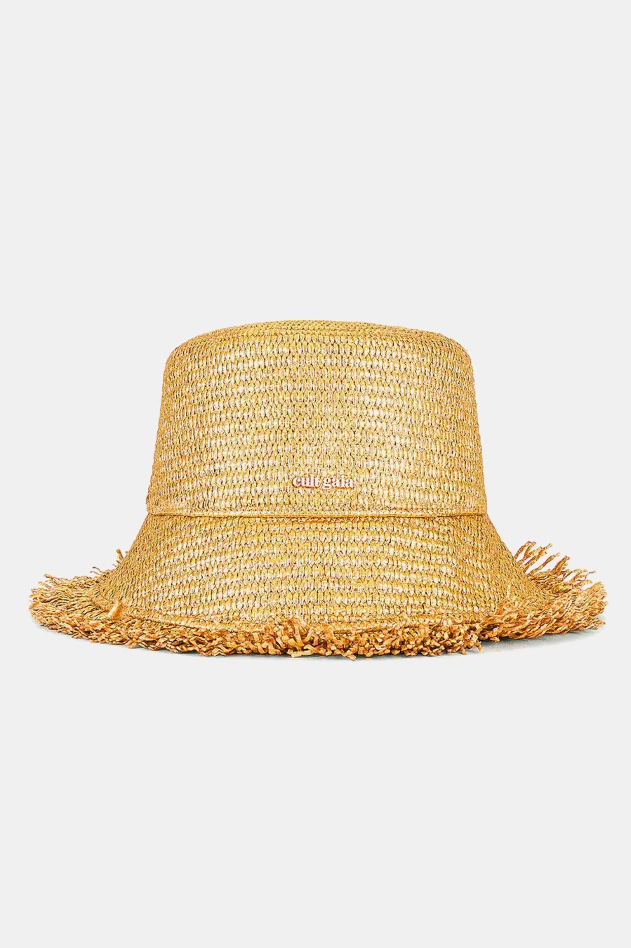 Accessories Cult Gaia | Kumi Bucket Hat In Gold Metallic