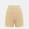 Shorts POSSE | Dylan Knit Short In Beige Neutrals