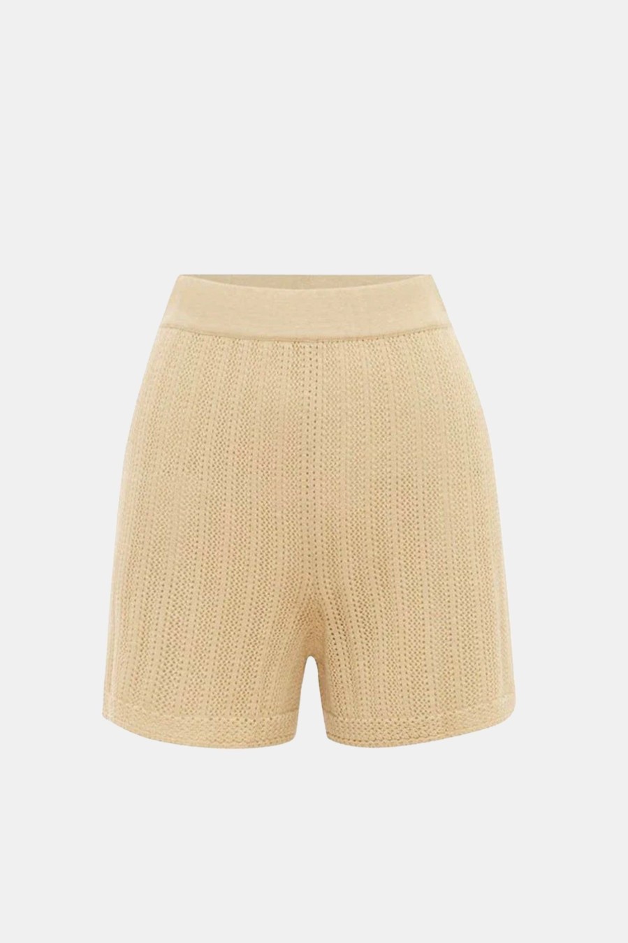 Shorts POSSE | Dylan Knit Short In Beige Neutrals