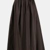 Skirts Lee Mathews | Soho Maxi Skirt In Chocolate Brown