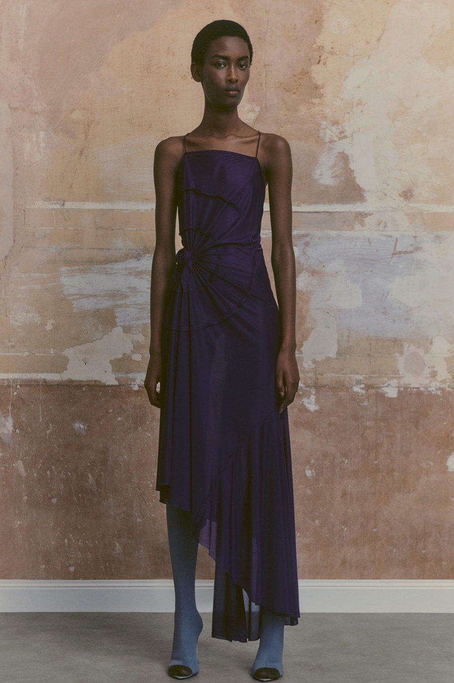 Dresses Victoria Beckham | Asymmetric Flower Detail Cami Dress Purple