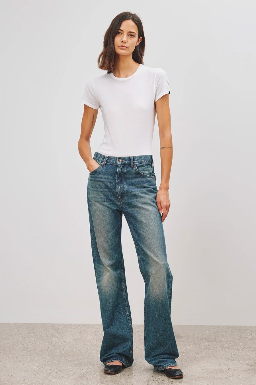 Jeans Nili Lotan | Mitchell Jean In Simon Wash Denim