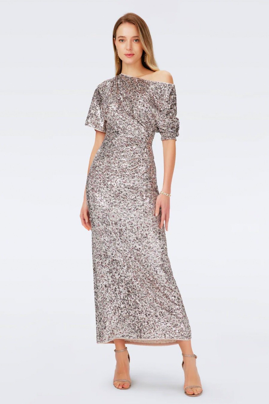 Dresses Diane Von Furstenberg | Wittrock Sequin Dress Metallic