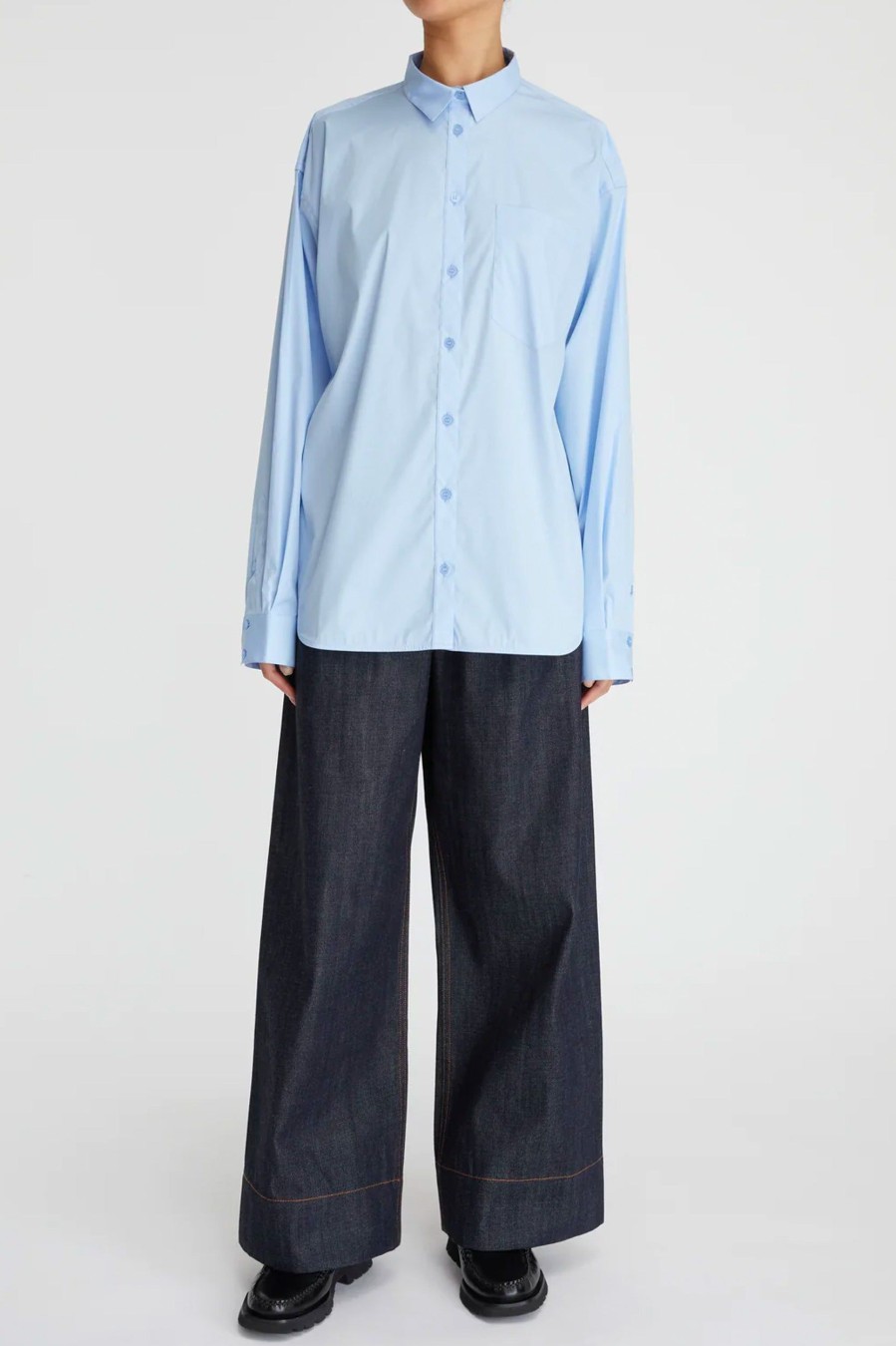 Tops And Shirts Lee Mathews | Lm Classic Shirt In Sky Blue