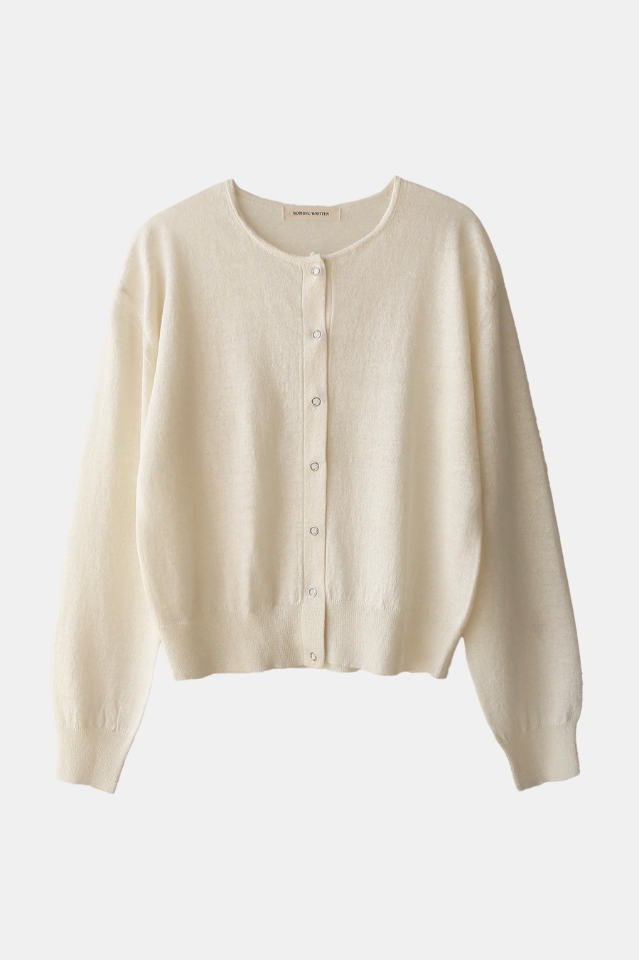 Knitwear And Sweaters Nothing Written | Panna Round Cardigan In Ivory Neutrals