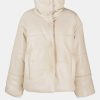 Coats And Jackets Nanushka | Hide Puffer Jacket In Cream Neutrals