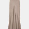 Skirts Anine Bing | Bar Silk Maxi Skirt In Taupe Neutrals