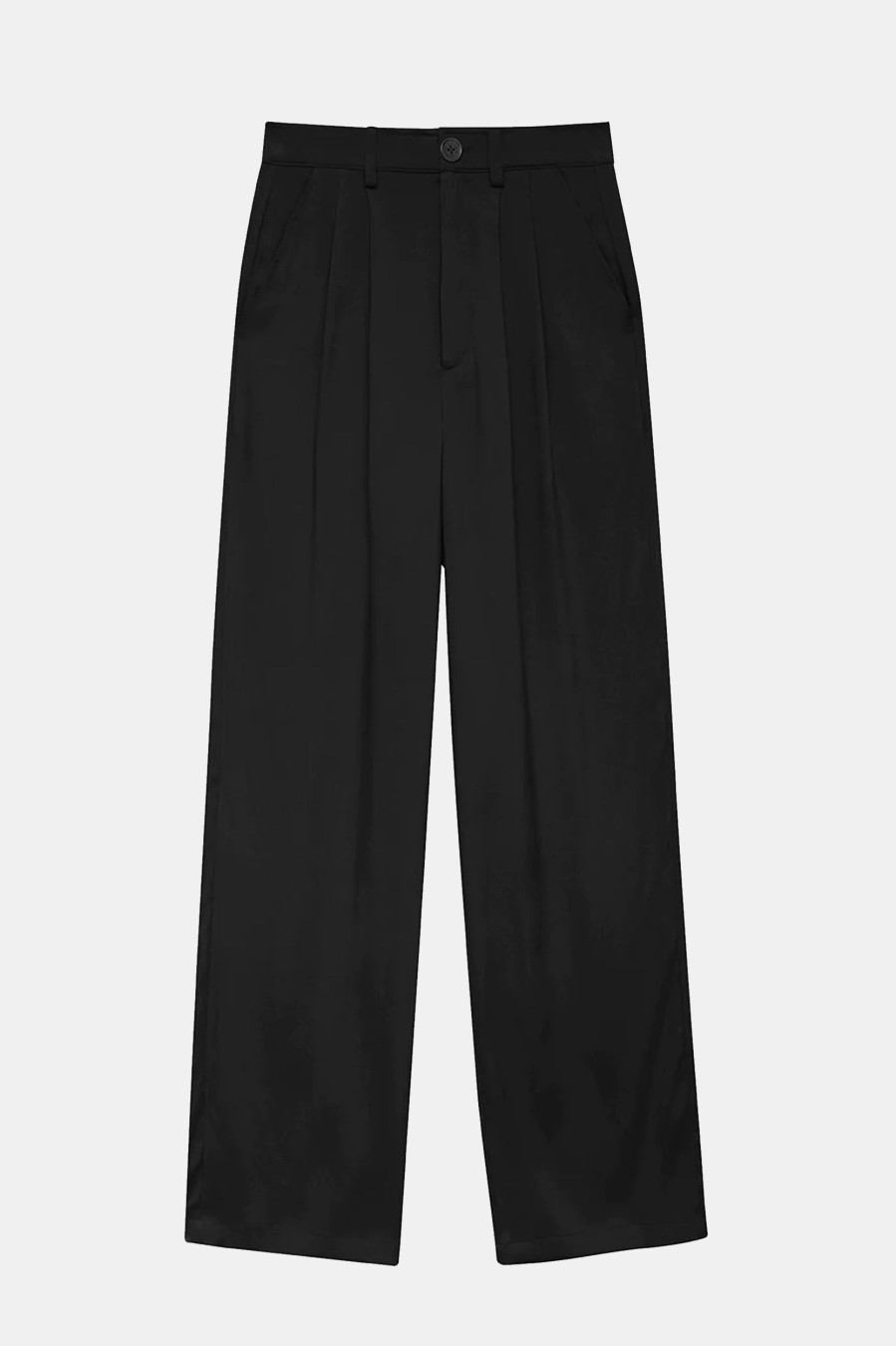 Trousers Anine Bing | Carrie Silk Pant In Black