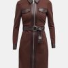 Dresses Derek Lam 10 Crosby | Jayda Dress In Chocolate Brown