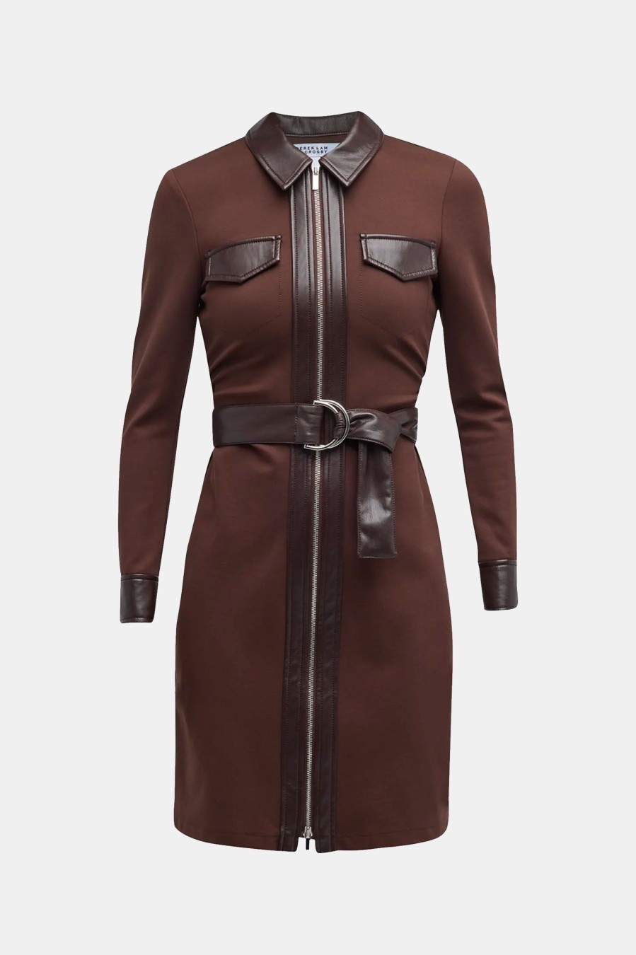 Dresses Derek Lam 10 Crosby | Jayda Dress In Chocolate Brown