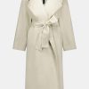 Coats And Jackets Rebe | Trench Coat In Taupe Neutrals