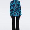 Tops And Shirts Diane Von Furstenberg | Lala Shirt In Blue China Vine Floral