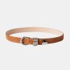 Accessories Déhanche | Hollyhock Suede Belt In Caramel Neutrals