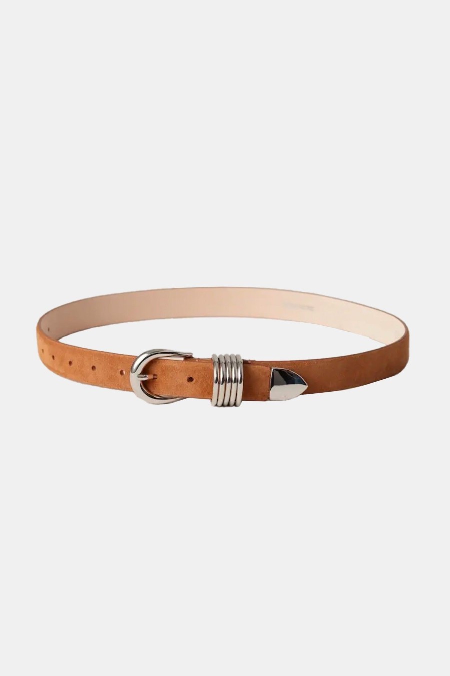 Accessories Déhanche | Hollyhock Suede Belt In Caramel Neutrals