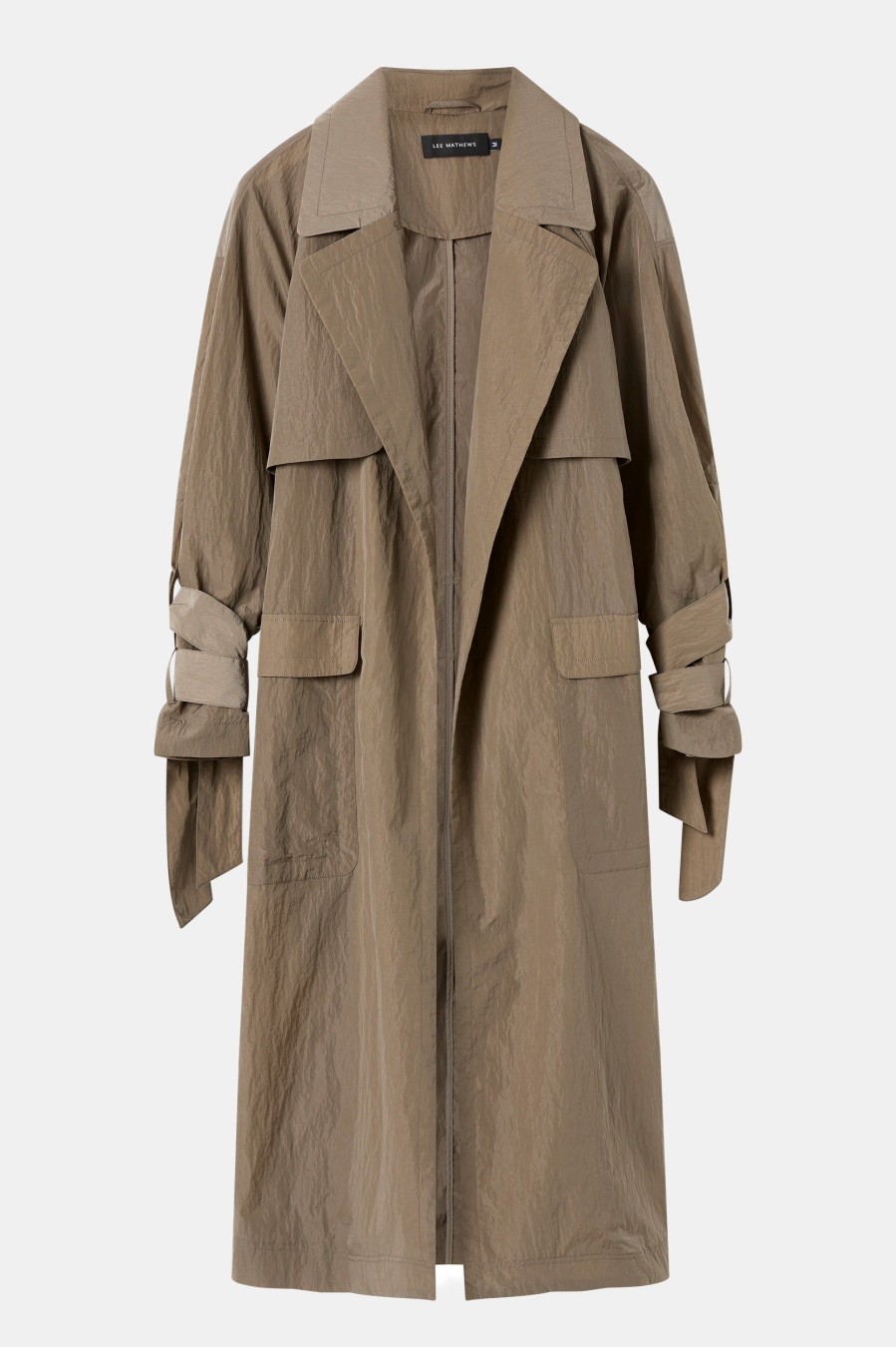 Coats And Jackets Lee Mathews | Aster Trech In Khaki Green