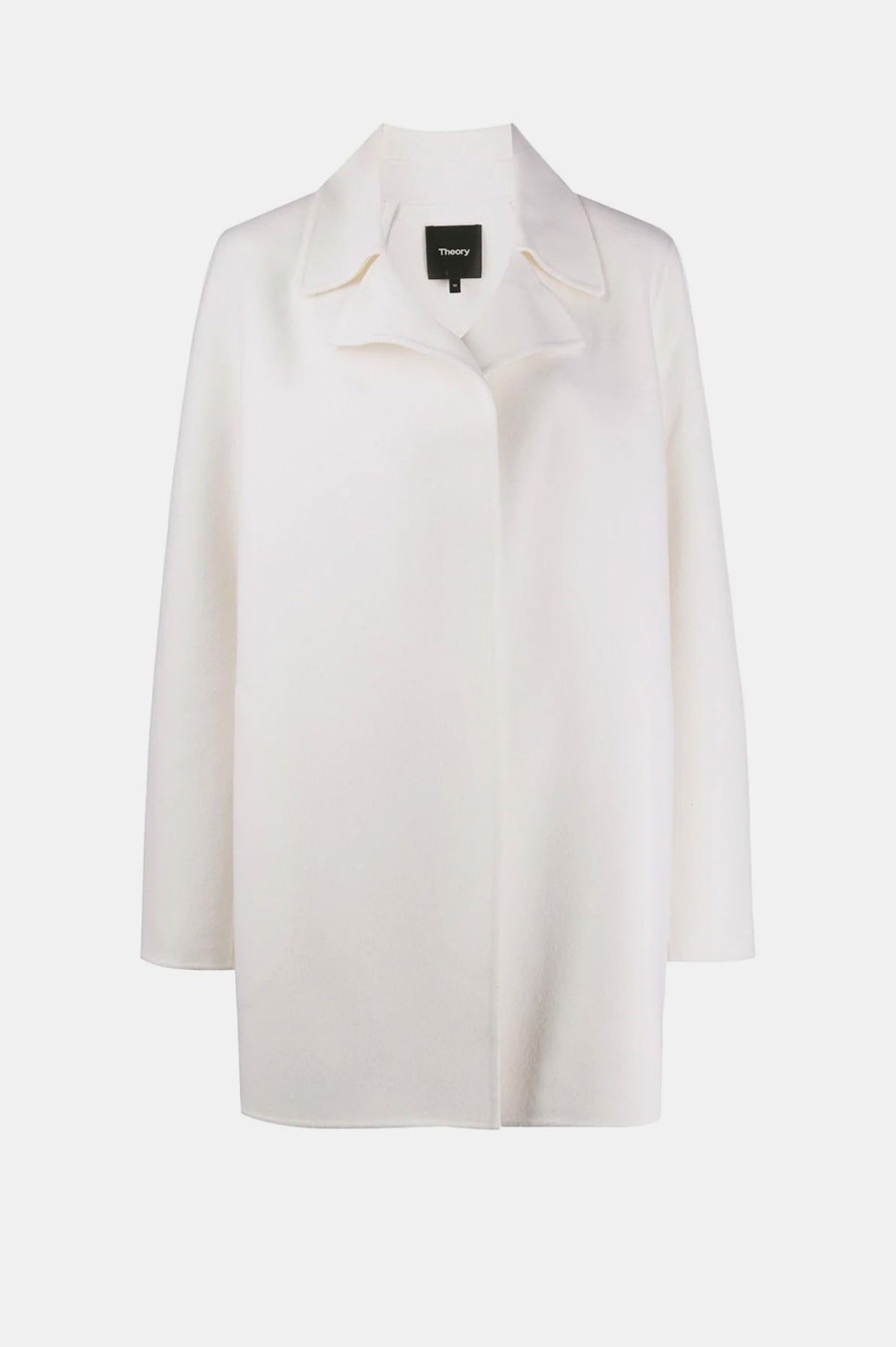 Coats And Jackets Theory | Clairene Wool Cashmere Coat In Ivory Neutrals