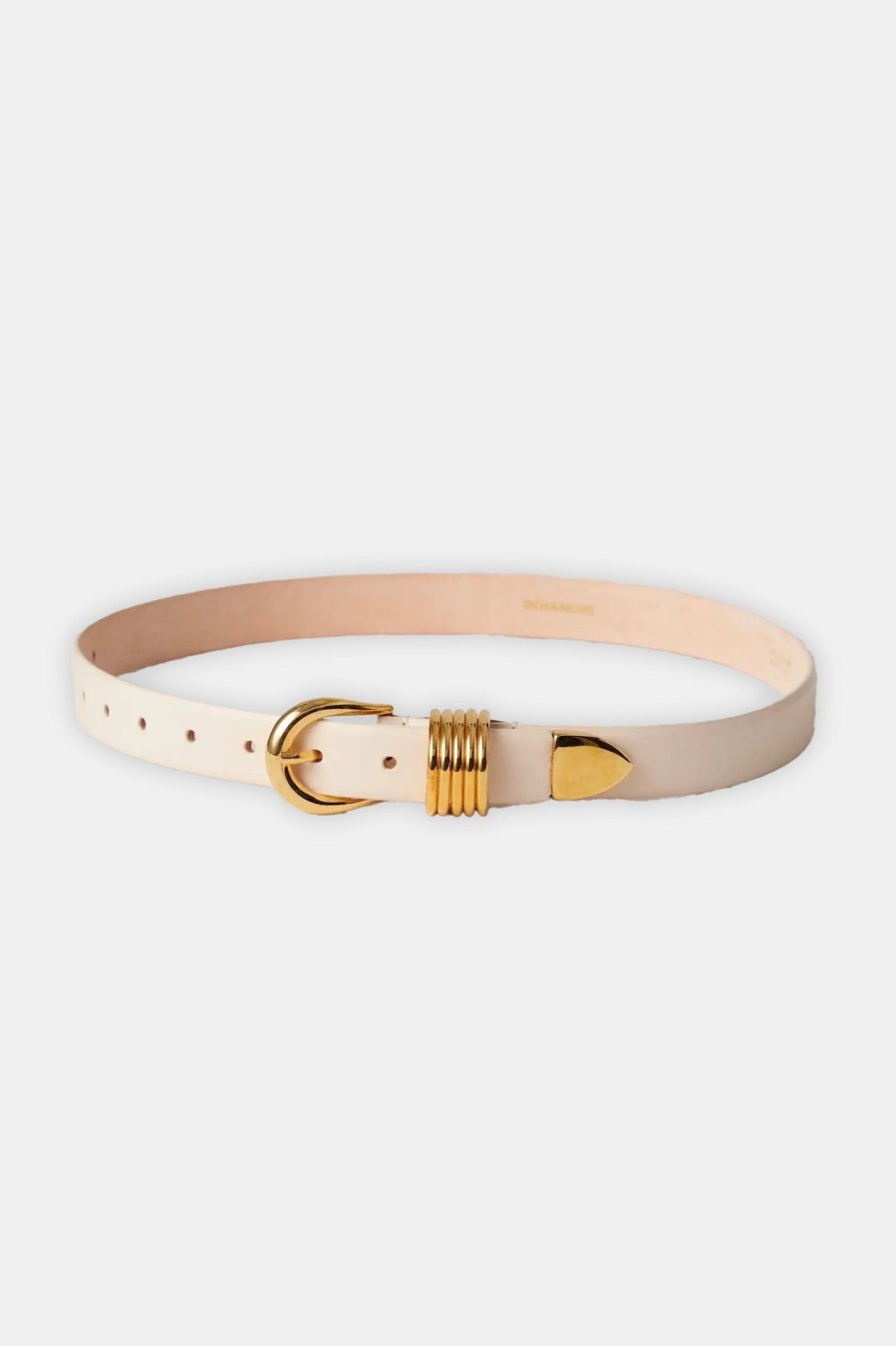 Accessories Déhanche | Hollyhock Belt In Ivory & Gold Neutrals