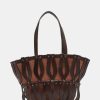 Accessories ULLA JOHNSON | Indra Large Tote In Chocolate Henna Brown