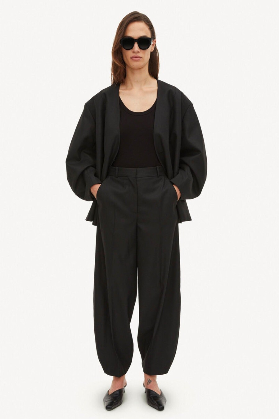 Trousers By Malene Birger | Carlien Pants In Black