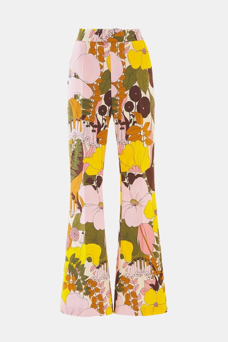 Trousers La DoubleJ | Saturday Night Pants In Big Flower Rose Floral