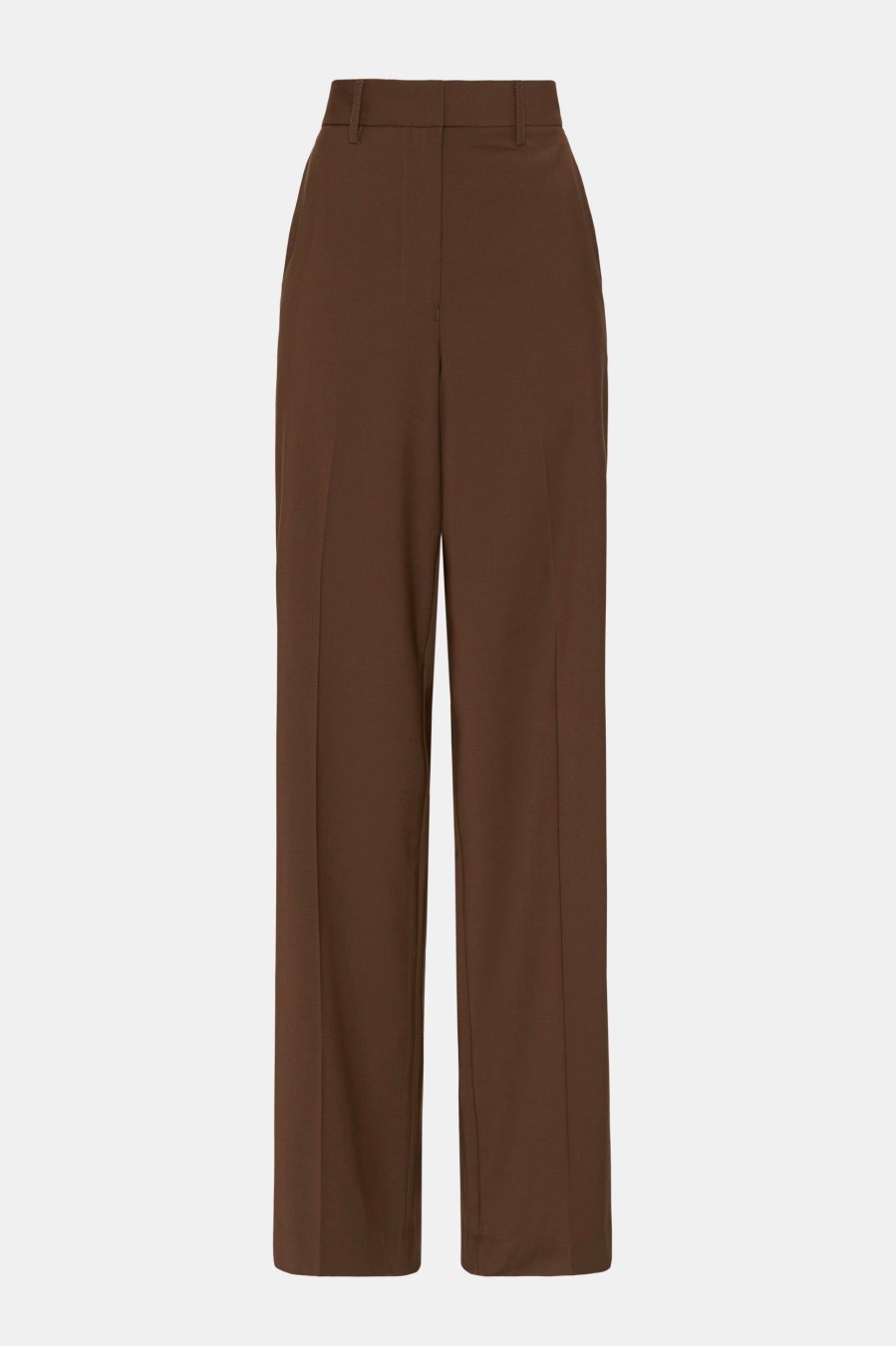 Trousers Matteau | Relaxed Tailored Trouser In Coffee Brown