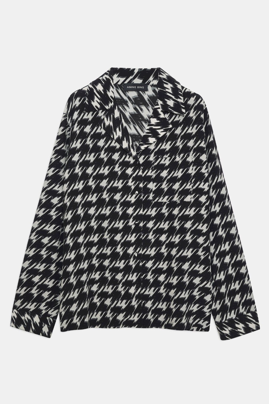 Tops And Shirts Anine Bing | Aiden Shirt In Houndstooth Print Multi