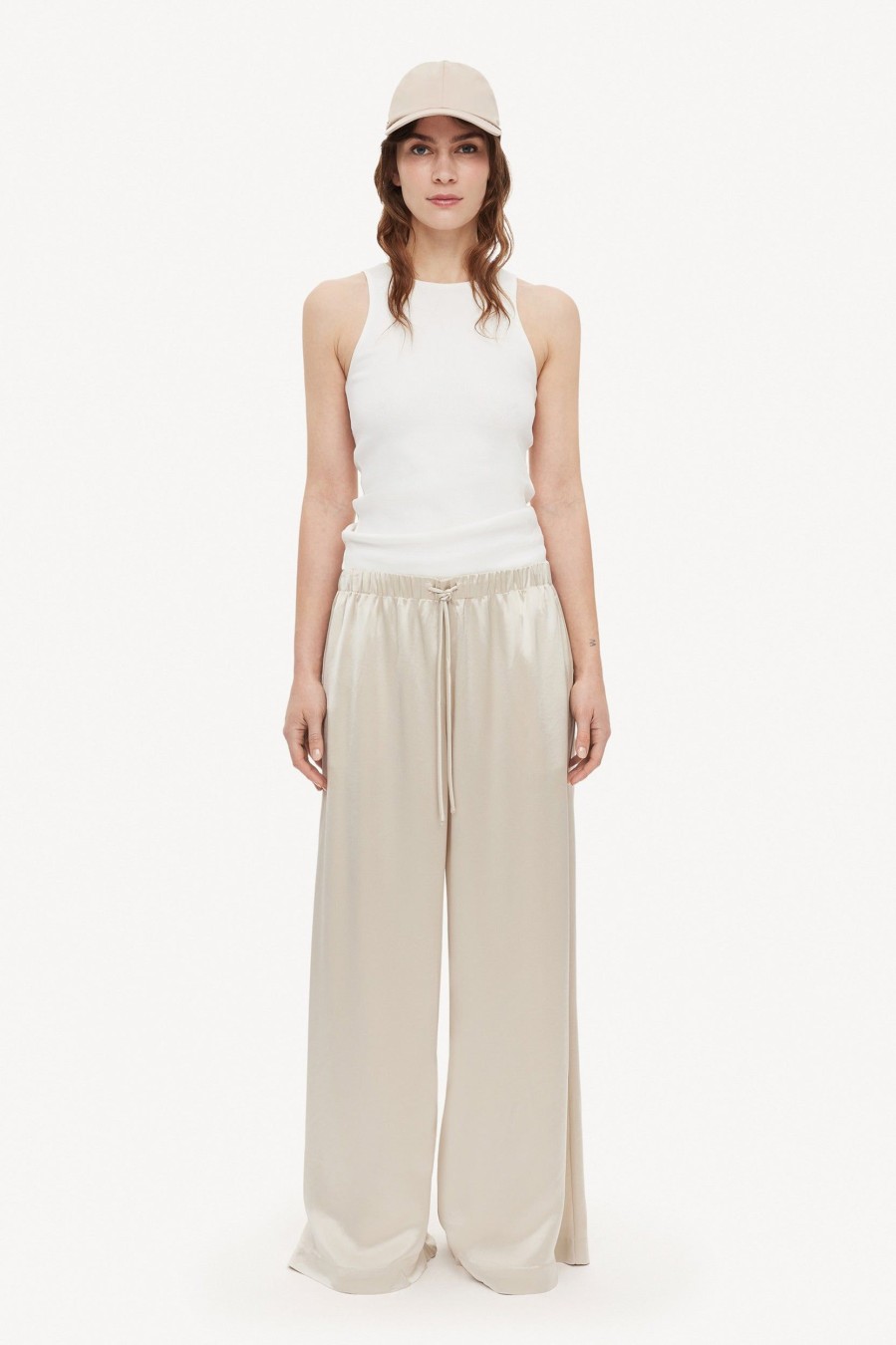 Trousers By Malene Birger | Clorella Pants In Sand Neutrals