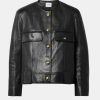 Coats And Jackets KHAITE | Laybin Jacket In Leather Black