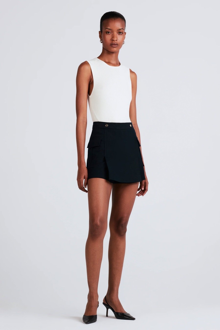 Shorts Derek Lam 10 Crosby | Anneke Cargo Skort In Midnight Navy Blue