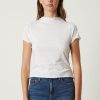 Tops And Shirts Velvet | Jackie Tee In White