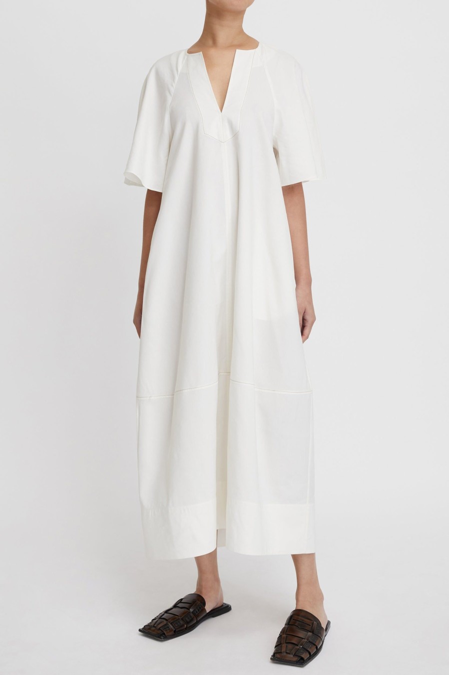 Dresses Lee Mathews | Lennox Dress In Cloud Neutrals