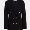 Coats And Jackets Derek Lam 10 Crosby | Walter Double Breasted Blazer Black