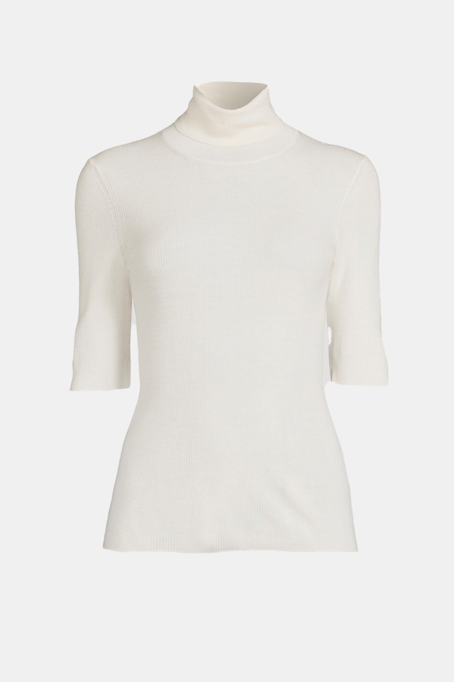 Tops And Shirts Theory | Leenda Merino Sweater In Ivory Neutrals