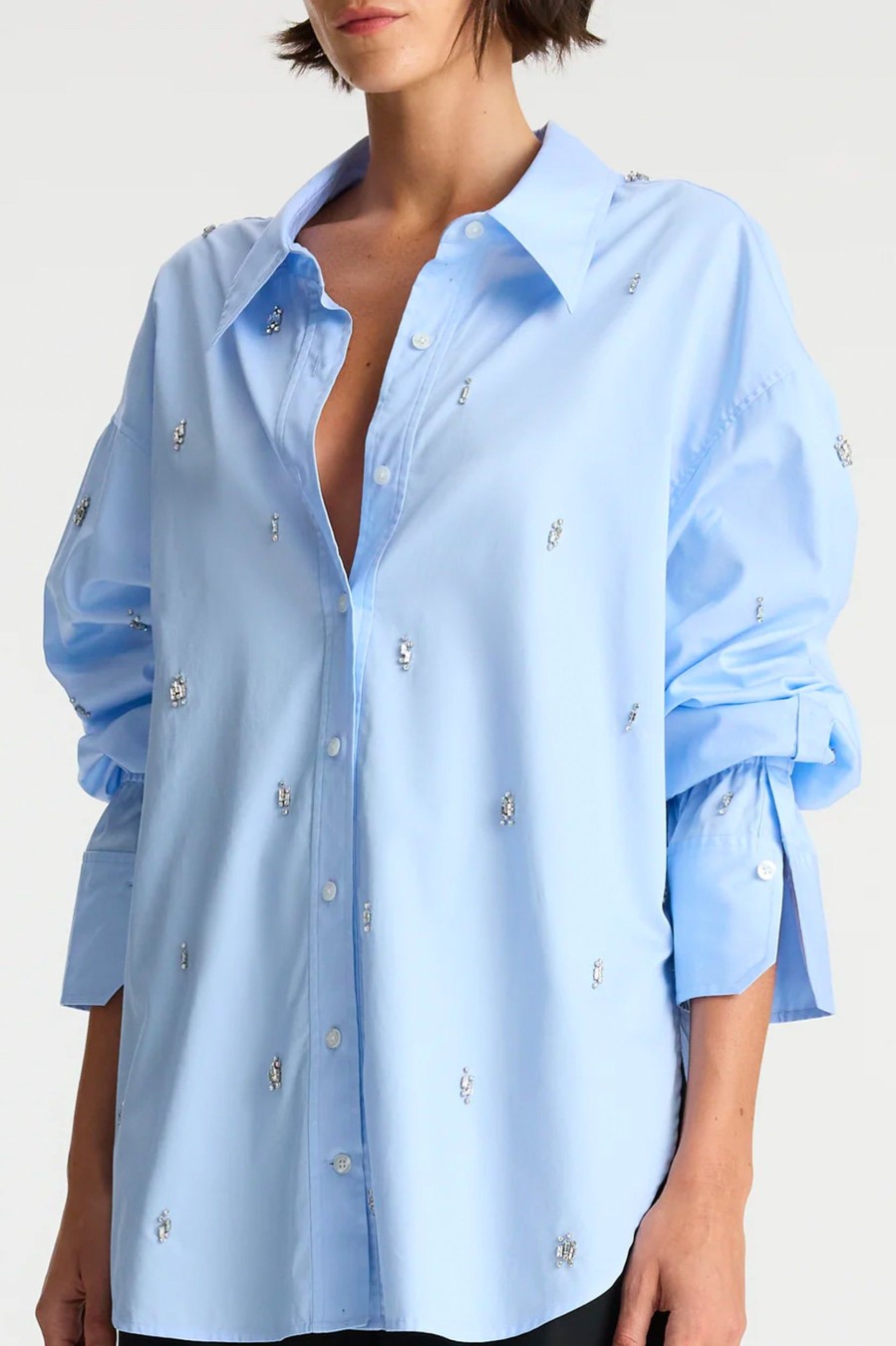 Tops And Shirts A.L.C. | Monica Top In Sky Blue