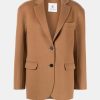 Coats And Jackets Anine Bing | Quinn Cashmere Blend Blazer In Camel Neutrals