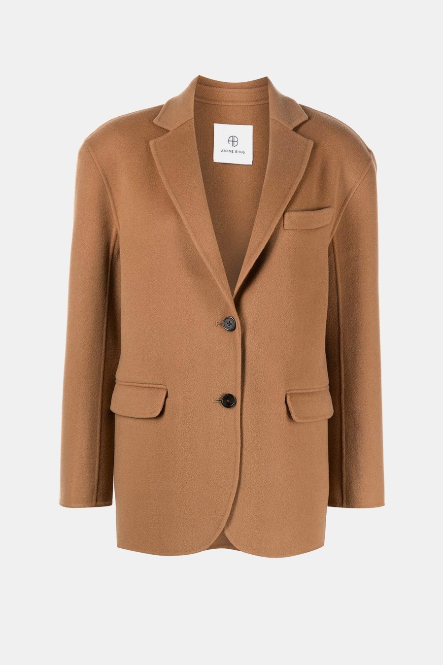 Coats And Jackets Anine Bing | Quinn Cashmere Blend Blazer In Camel Neutrals