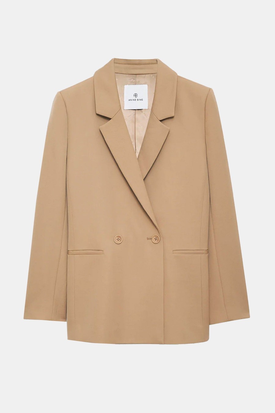 Coats And Jackets Anine Bing | Madeline Blazer In Deep Sand Neutrals