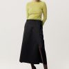 Skirts Harris Tapper | Iso Skirt In Bonded Satin Black