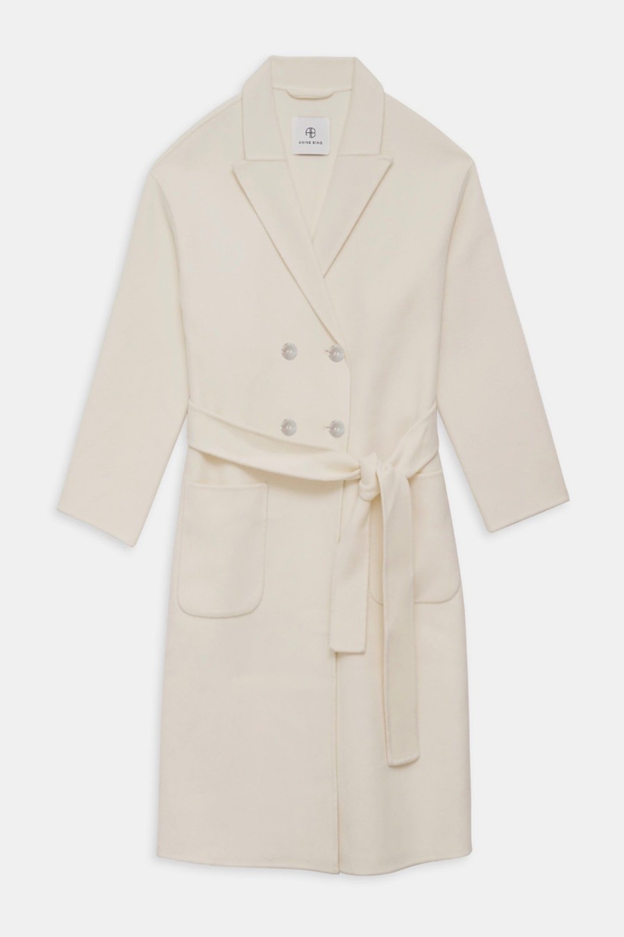 Coats And Jackets Anine Bing | Dylan Coat In Ivory Neutrals