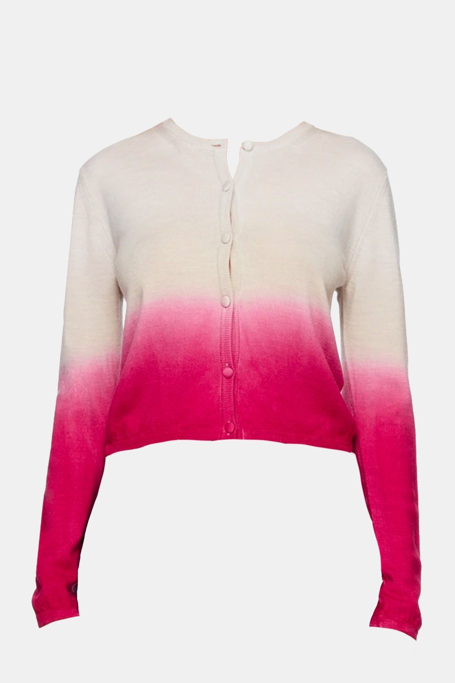 Knitwear And Sweaters SAKS POTTS | Jodie Dip Dye Cardigan In Pink