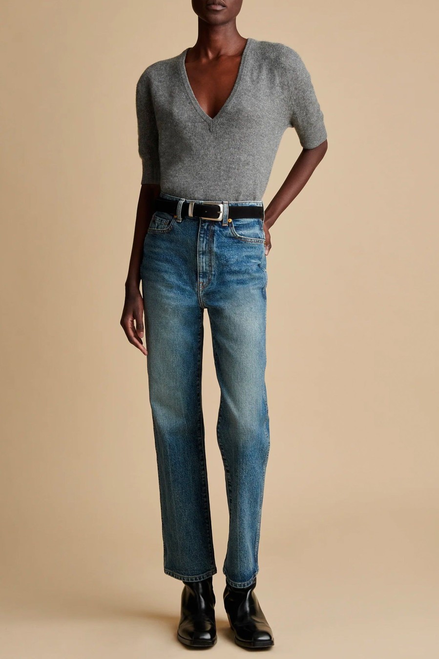 Denim KHAITE | Abigail Stretch Jean In Columbia Denim