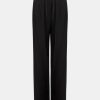 Trousers Matteau | Relaxed Satin Pant In Black