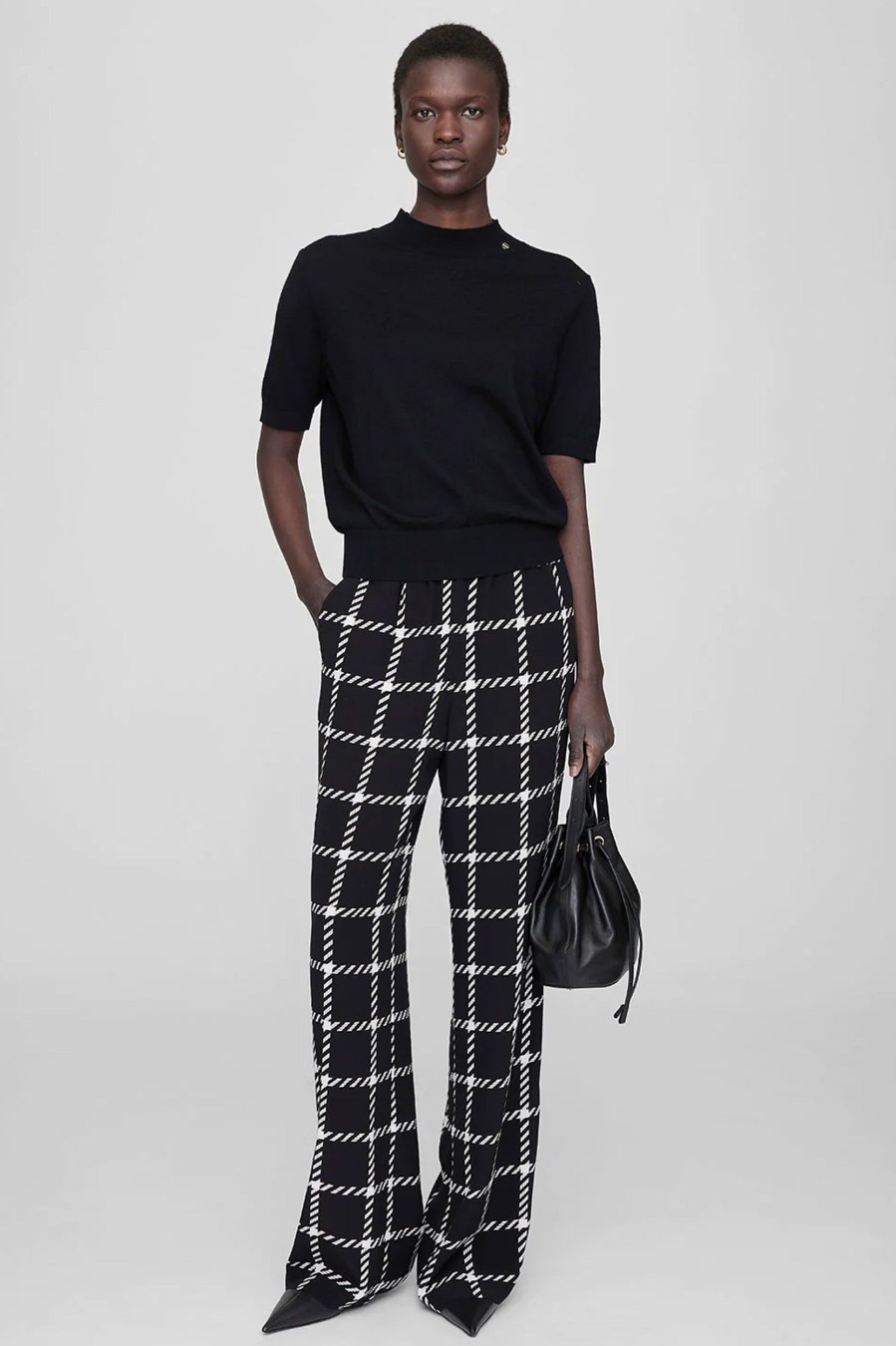 Trousers Anine Bing | Owen Pant In Plaid Multi